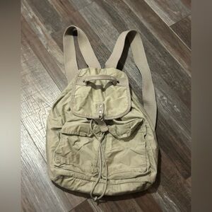 Old Navy Surplus Gear Canvas Backpack army green